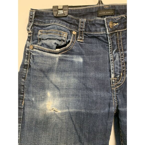 Silver Jeans Mens 34x30 Blue Grayson Heritage Straight leg Dark Wash Denim - Picture 2 of 7